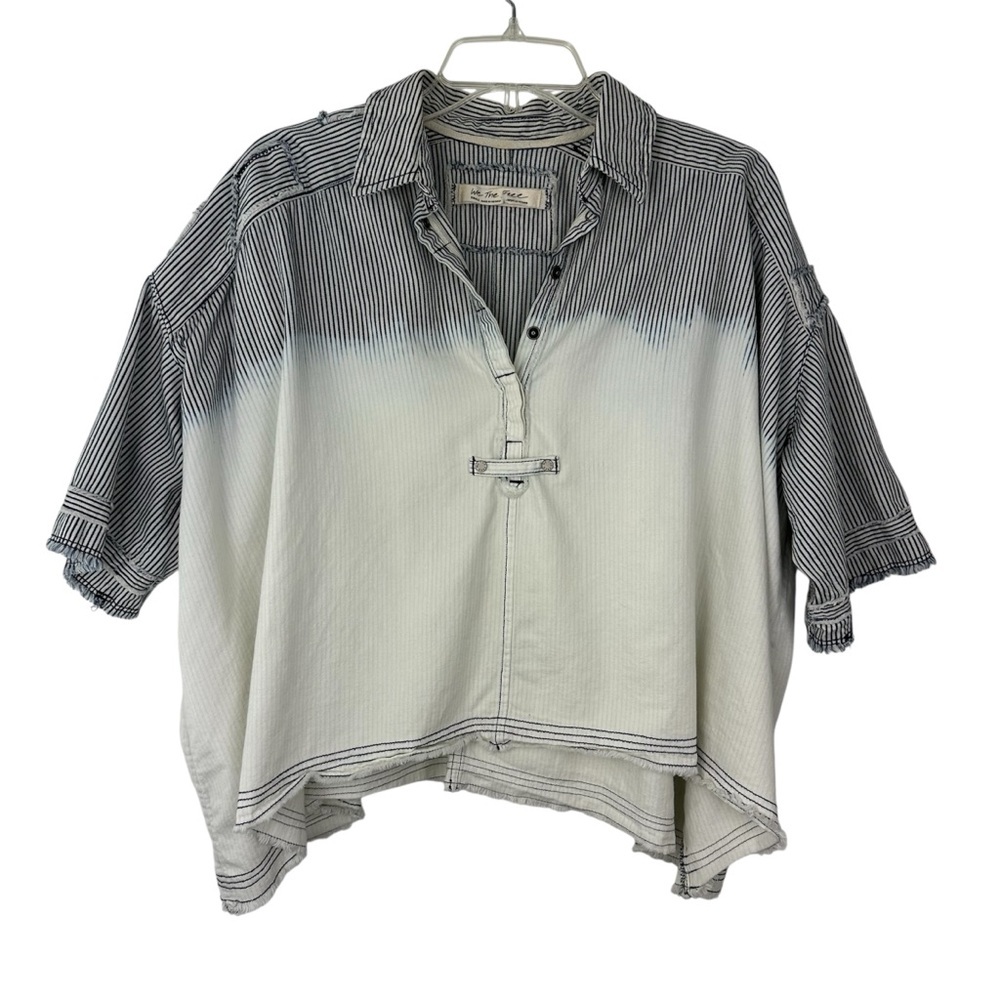 Free People We The Free Railroad Stripe Crop S